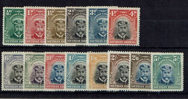 Image of Southern Rhodesia/Zimbabwe SG 1/14 VLMM British Commonwealth Stamp